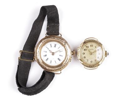 2 Damenarmbanduhren um 1900 - Wrist and Pocket Watches