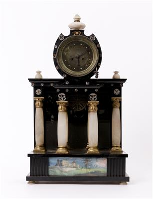 Biedermeier-Kommodenuhr um 1830 - Kunst und Antiquitäten