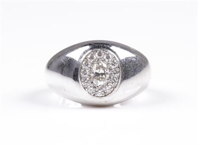 Brillant Diamant Ring zus. ca. 0,50 ct - Klenoty a náramkové