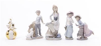 5 Zierfiguren - Antiques and art