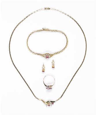 Diamant Rubinschmuckset - Jewellery