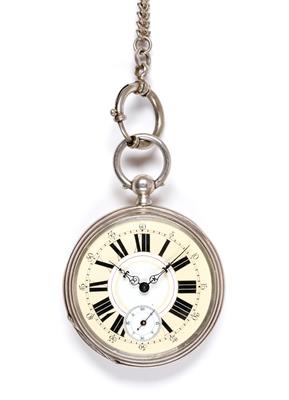 Schlüsseltaschenuhr mit Uhrkette - Wrist and Pocket Watches