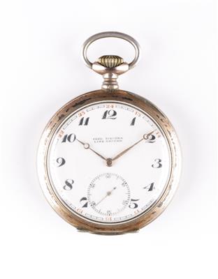 Taschenuhr, beschriftet: Ferd. Zischka, Linz-Urfahr - Wrist and Pocket Watches