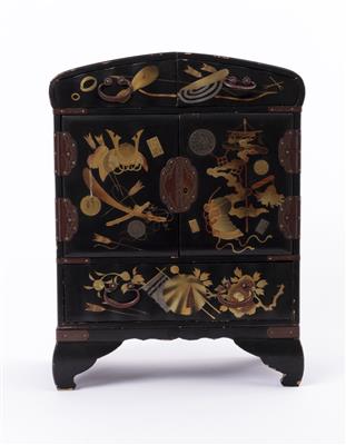 Asiatisches Miniatur-Kabinettkästchen, 20. Jahrhundert - Kunst und Antiquitäten