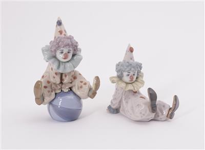 2 Clowns, Lladro, 20. Jahrhundert - Umění a starožitnosti