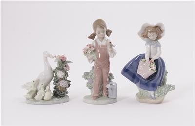 3 Figuren, Lladro, 20. Jahrhundert - Antiques and art