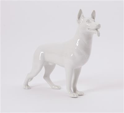 Schäferhund, Entwurf Ferdinand Opitz, Porzellanmanufaktur Augarten Wien - Kunst und Antiquitäten