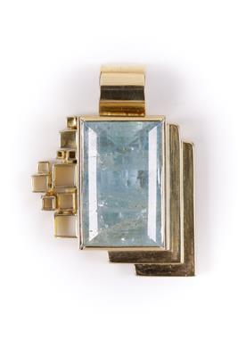 Aquamarinanhänger ca. 44 ct - Jewellery and watches
