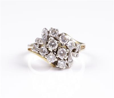 Brillantdamenring zus. 1 ct - Schmuck und Uhren