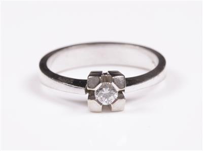 Brillantsolitär ca. 0,15 ct - Jewellery and watches