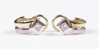 Diamant- Ohrchlipse zus. ca. 0,30 ct - Jewellery