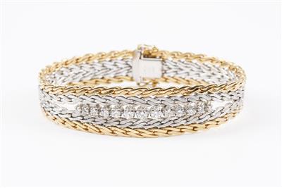 Brillantarmband zus. 0,97 ct - Klenoty a náramkové