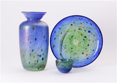 3 Glasobjekte, 20. Jahrhundert - Antiques and art