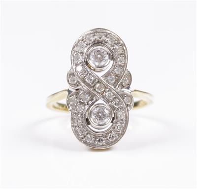 Brillant Diamantring zus. ca. 0,70 ct - Gioielli e orologi