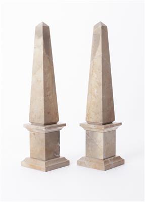 Paar dekorative Obelisken - Umění a starožitnosti