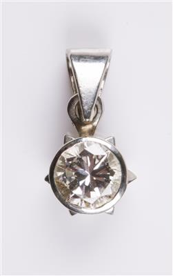 Brillantsolitär Anhänger ca. 0,50 ct - Schmuck und Uhren