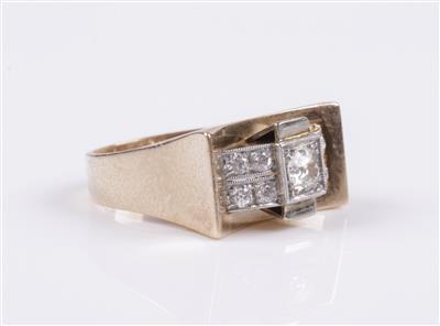 Diamantring zus. ca. 0,60 ct - Jewellery and watches