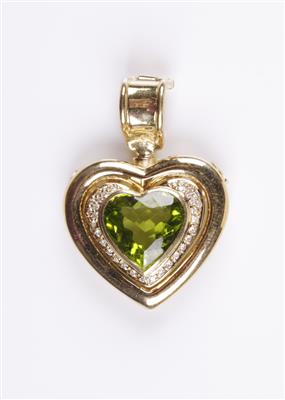 Peridot- Chlipanhänger - Jewellery and watches