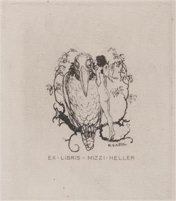 Konvolut von 13 Ex Libris, Arthur Wolf, Wien um 1920 - Obrazy