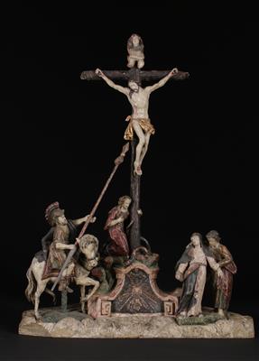 Kreuzigungsgruppe, wohl Oberösterreich, um 1770 - Umění a starožitnosti