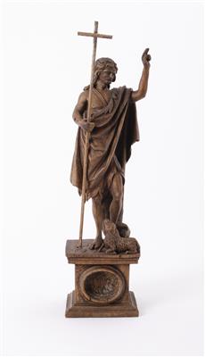 Hl. Johannes der Täufer mit Lamm Gottes, Südeuropa, 18. Jahrhundert - Umění a starožitnosti