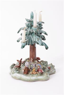 Krippe mit Weihnachtsbaum, Anzengruber Wien - Arte e antiquariato