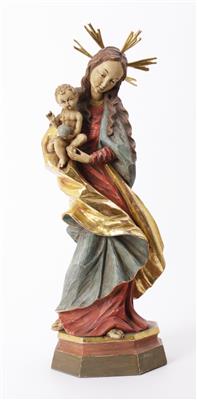 Madonna mit segnendem Christuskind im gotischen Stil Klaus Verra, Osttirol, 20. Jahrhundert - Antiques and art