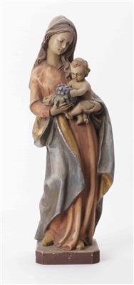 Madonna und Christuskind mit Trauben, 20. Jahrhundert - Arte e antiquariato