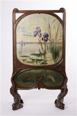 Stellschirm, wohl Belgien oder Frankreich, spätes 19. Jahrhundert - Arte e antiquariato