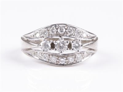 Brillant Diamantring zus. ca. 0,50 ct - Schmuck und Uhren