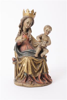 Madonna mit Christuskind in gotischer Art, 20. Jahrhundert - Kunst & Antiquitäten