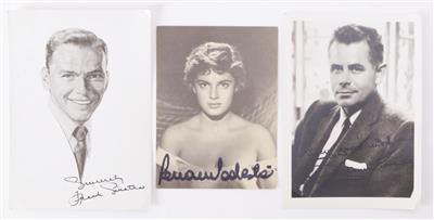 Sammlung von 168 Autogrammkarten berühmter Schauspieler und Künstler - Kunst & Antiquitäten