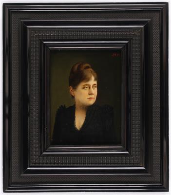 Portrait der Burgschauspielerin Charlotte Wolter, Monogrammist um 1890 - Paintings