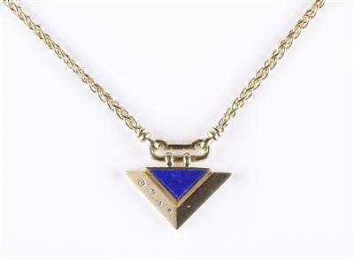 Lapislazuli Brillant Collier - Jewellery and watches