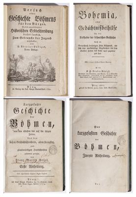 4 Bücher zur Geschichte Böhmens, 18./19. Jahrhundert: - Antiques and art