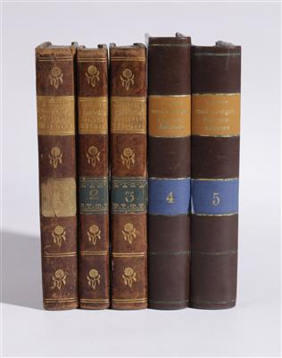 5 Bücher: Gallerie der interessantesten und merkwürdigsten Personen Böhmens, Prag 1802/1803/1804 - Arte e antiquariato