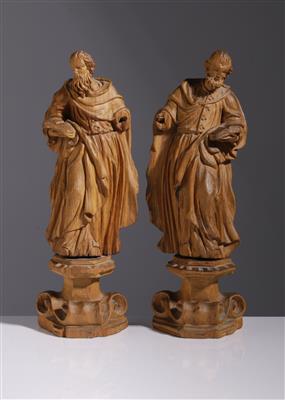 Hll. Petrus und Paulus, Alpenländisch, wohl 18. Jahrhundert - Kunst und Antiquitäten