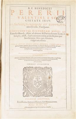 Großes christliches Buch, Köln, 1606: R. P. Benedicti Pererii Valentini, E Societate Jesu... - Kunst & Antiquitäten