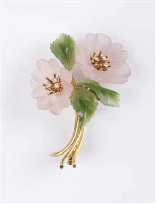 Brillant Blütenbrosche - Gioielli e orologi
