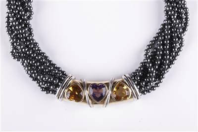 Hämatit Amethyst Citrin Collier - Schmuck und Uhren