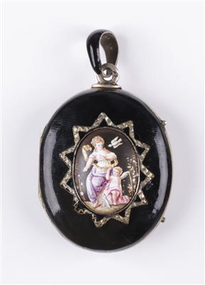 Ovales Medaillon um 1900 - Schmuck & Uhren