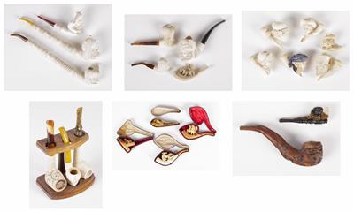 Sammlung von 20 Meerschaumpfeifen, 19./20. Jahrhundert - Umění a starožitnosti