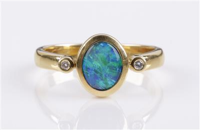Opal Brillantring - Schmuck & Uhren