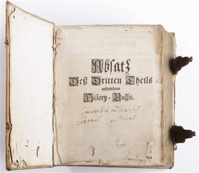 Buch: Außerlesenes Gar anmuthiges, und sehr nützliches History-Buch, frühes 18. Jahrhundert - Kunst & Antiquitäten