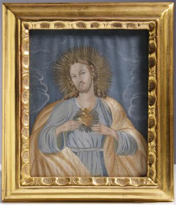 Christus mit flammendem Herz, 19. Jahrhundert - Arte e antiquariato