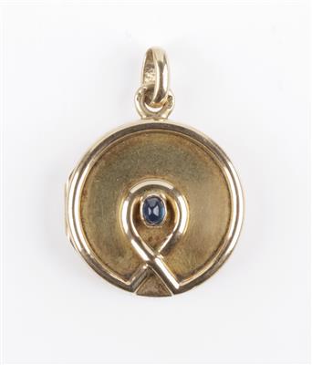 Saphir Medaillon um 1900 - Gioielli e orologi