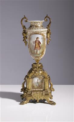 Neoklassizistische Vase mit Metallmontierung, um 1900/20 - Kunst & Antiquitäten