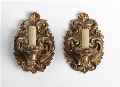 Paar Wandappliken im Barockstil, 19. Jahrhundert - Antiques and art