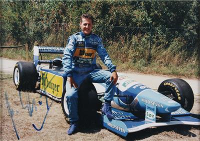 Autogrammkarte Michael Schumacher - Antiques and art