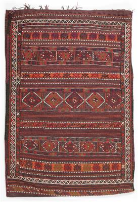 Anatolische Cicim-Tasche. ca. 94 x 64 cm, Türkei, letztes Drittel 20. Jahrhundert - Antiques and art